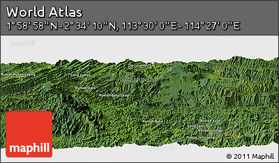 Satellite Panoramic Map of the Area around 2° 16' 34" N, 113° 58' 29" E