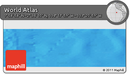 Physical Panoramic Map of the Area around 2° 16' 34" N, 113° 49' 29" W