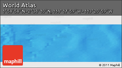 Physical Panoramic Map of the Area around 2° 16' 34" N, 113° 49' 29" W