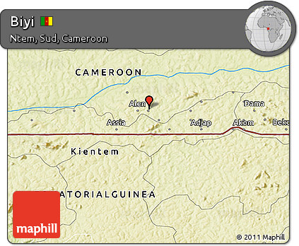 Physical 3D Map of Biyi