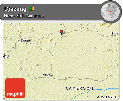 Physical 3D Map of Djazeng