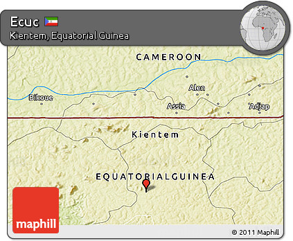 Physical 3D Map of Ecuc