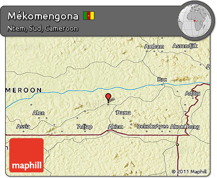 Physical 3D Map of Mékomengona