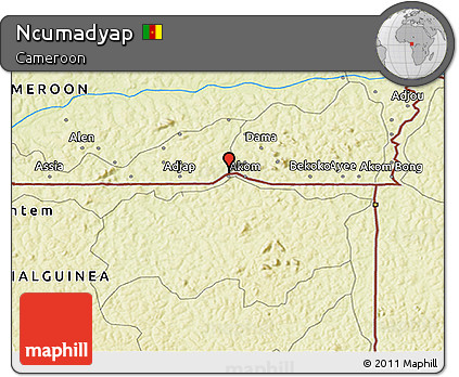 Physical 3D Map of Ncumadyap