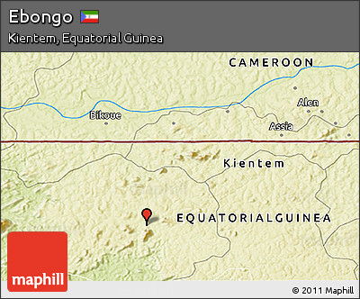 Physical 3D Map of Ebongo