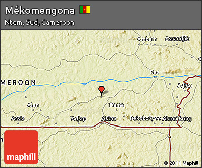 Physical 3D Map of Mékomengona