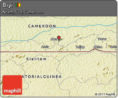 Physical 3D Map of Biyi
