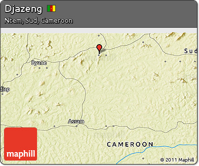 Physical 3D Map of Djazeng