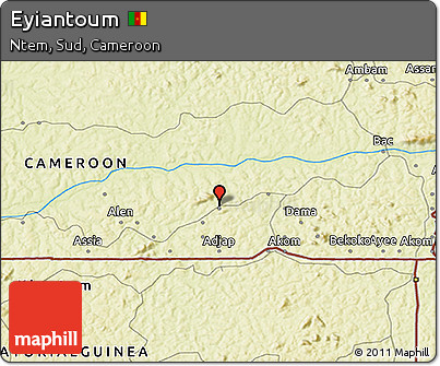 Physical 3D Map of Eyiantoum