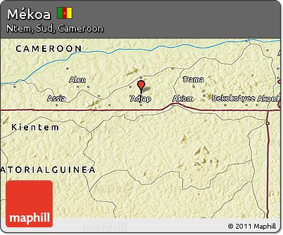 Physical 3D Map of Mékoa