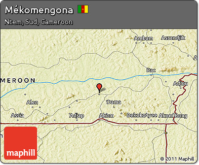 Physical 3D Map of Mékomengona