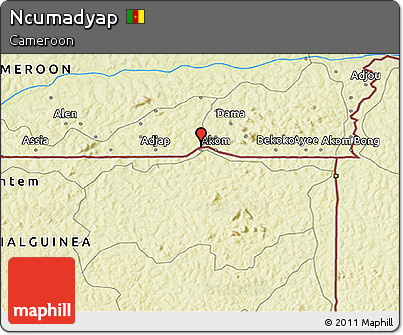 Physical 3D Map of Ncumadyap