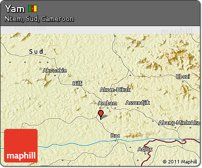 Physical 3D Map of Yam