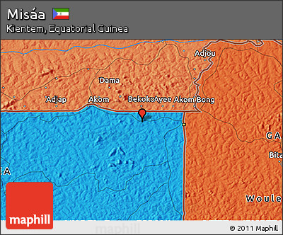 Political 3D Map of Misáa