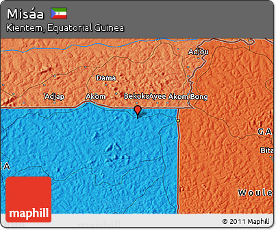 Political 3D Map of Misáa