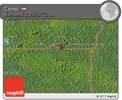 Satellite 3D Map of Cono