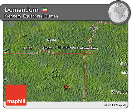 Satellite 3D Map of Dumanduin