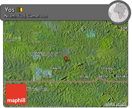 Satellite 3D Map of Yos