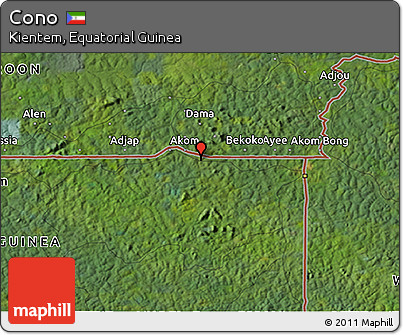 Satellite 3D Map of Cono
