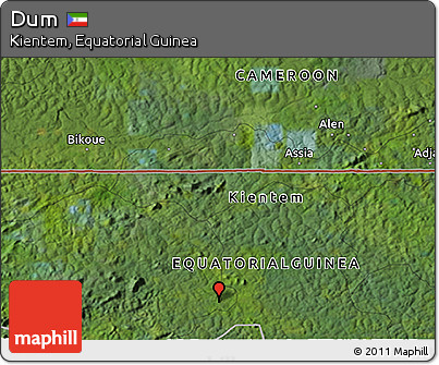 Satellite 3D Map of Dum