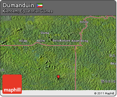 Satellite 3D Map of Dumanduin
