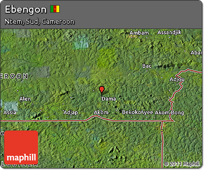Satellite 3D Map of Ebengon