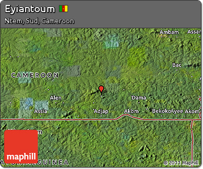 Satellite 3D Map of Eyiantoum