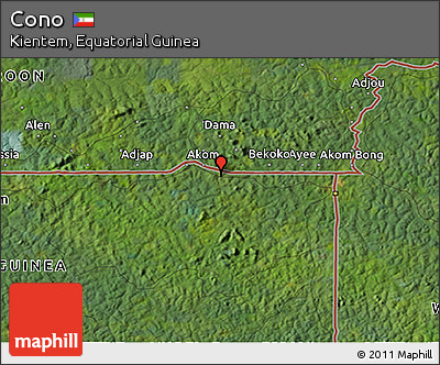 Satellite 3D Map of Cono
