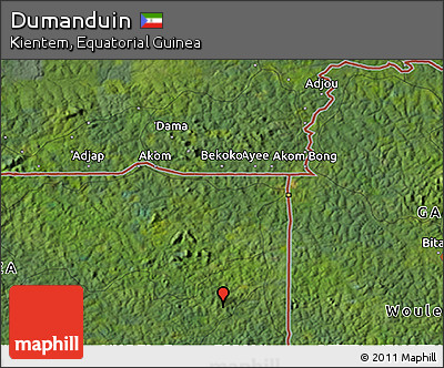 Satellite 3D Map of Dumanduin