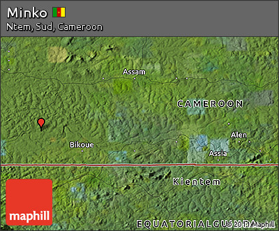 Satellite 3D Map of Minko