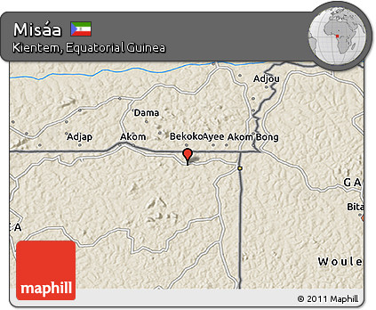 Shaded Relief 3D Map of Misáa