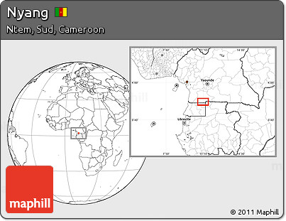 Blank Location Map of Nyang
