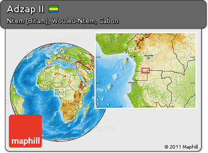 Physical Location Map of Adzap II