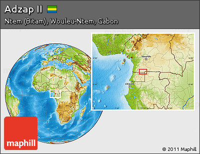 Physical Location Map of Adzap II