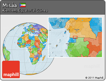 Political Location Map of Misáa