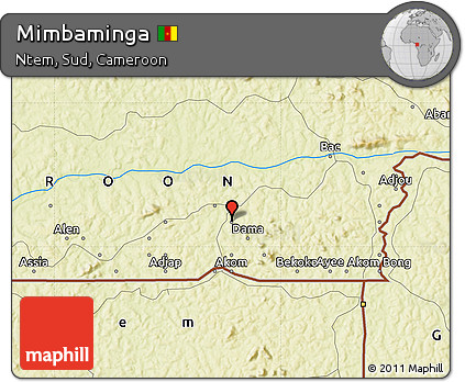 Physical Map of Mimbaminga