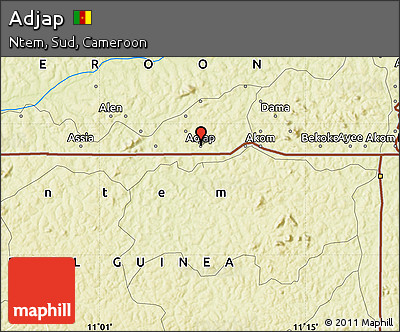 Physical Map of Adjap