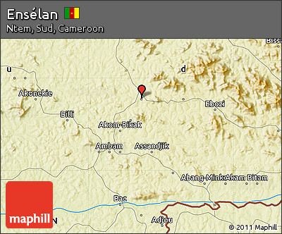Physical Map of Ensélan