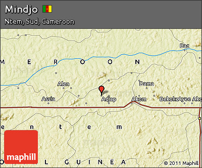 Physical Map of Mindjo
