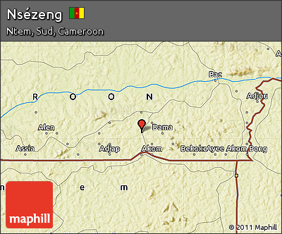 Physical Map of Nsézeng