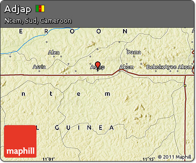 Physical Map of Adjap