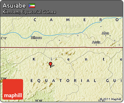 Physical Map of Asuiabe