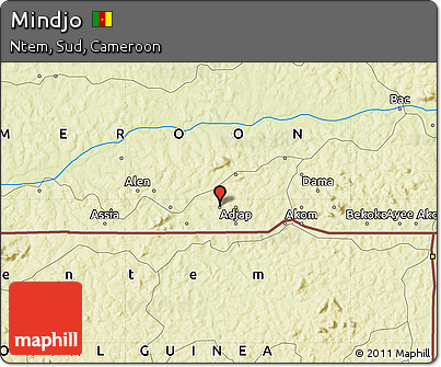 Physical Map of Mindjo