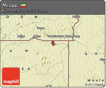 Physical Map of Misáa