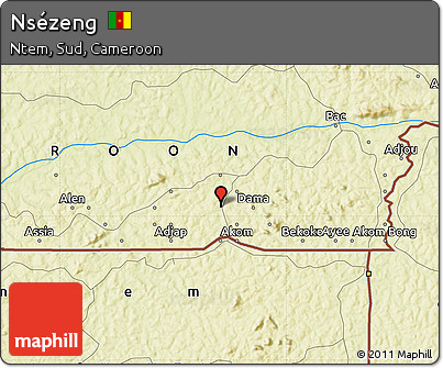 Physical Map of Nsézeng