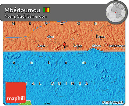 Political Map of Mbédoumou