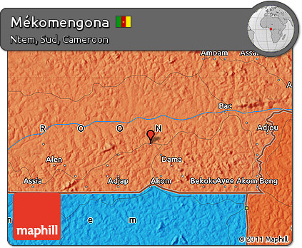 Political Map of Mékomengona