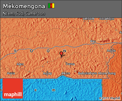 Political Map of Mékomengona