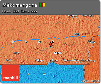 Political Map of Mékomengona