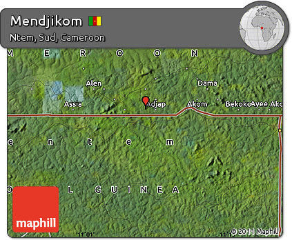 Satellite Map of Mendjikom